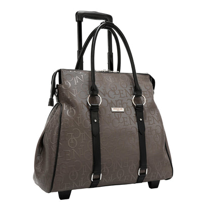 BOLSO CON RUEDAS MONOGRAMA (GRIS OSCURO)