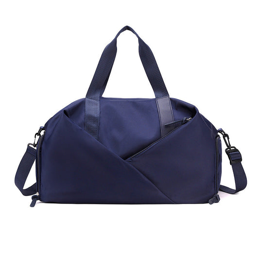NNEDSZ Nevy Blue Stylish Gym Travel Bag with Shoe Compartment, Lightweight and Durable Design