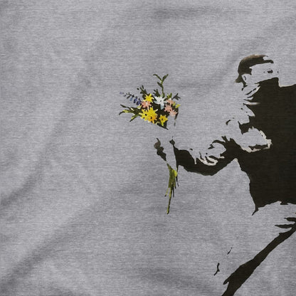 Banksy Flower Thrower Artwork T-Shirt