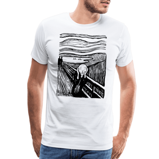 Edvard Munch - The Scream - Sketch Artwork T-Shirt