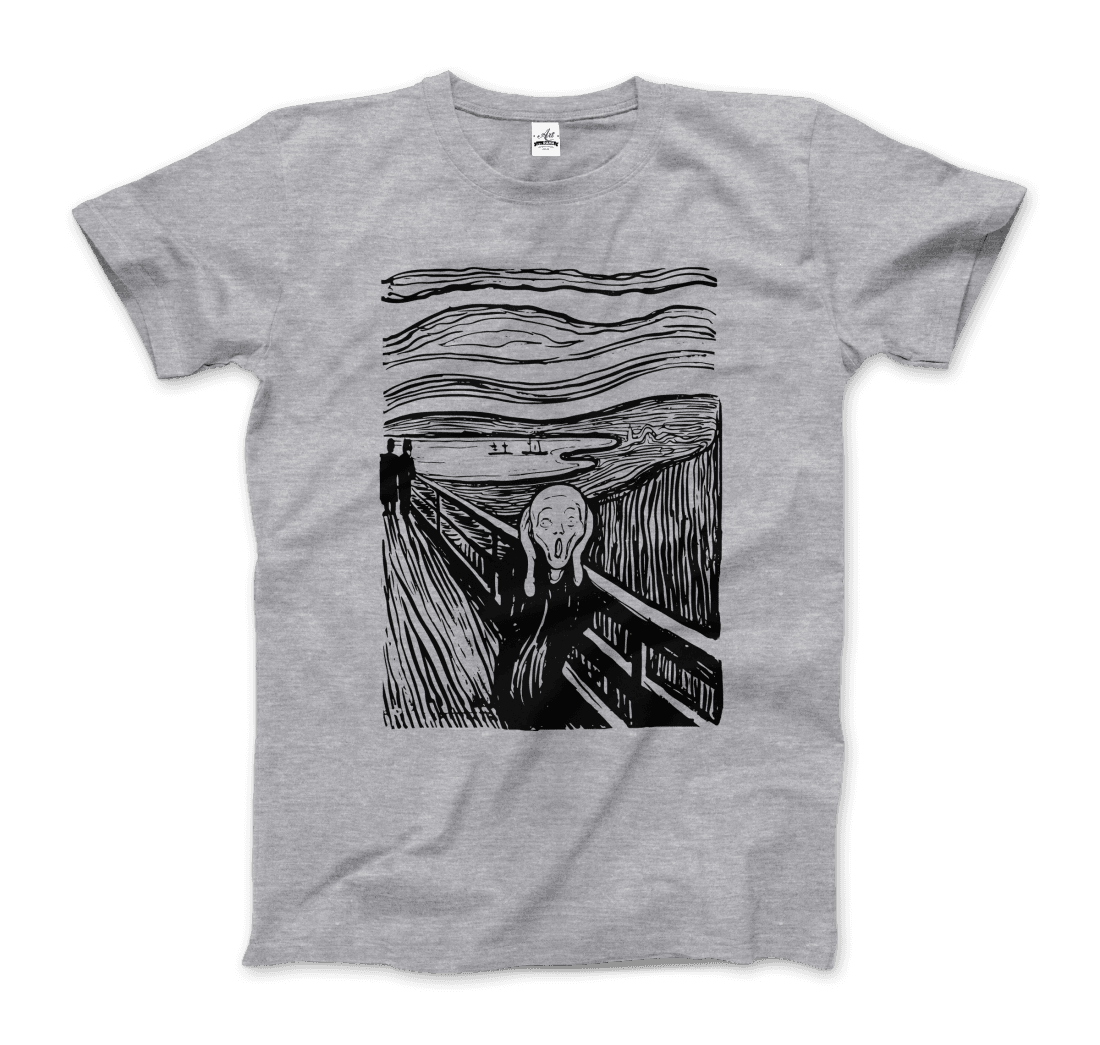 Edvard Munch - The Scream - Sketch Artwork T-Shirt