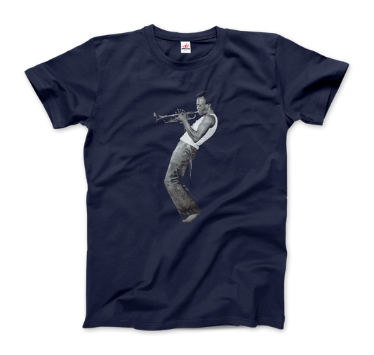 Miles Davis Playing his Trumpet Artwork T-Shirt